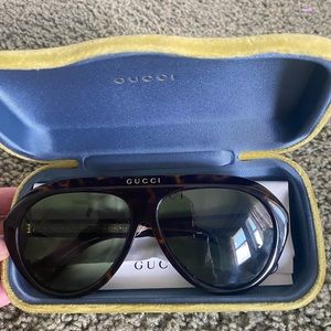 Authentic Tortoise Shell Gucci Sunglasses